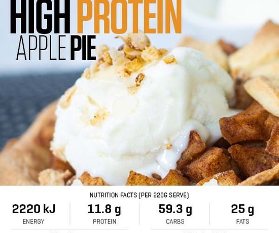 12 Days of Christmas - High Protein Apple Pie recipe from Bulk Nutrients