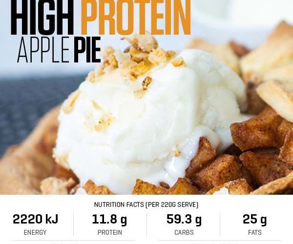 12 Days of Christmas - High Protein Apple Pie recipe from Bulk Nutrients