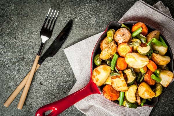 Enjoy flavoursome roasted veggies