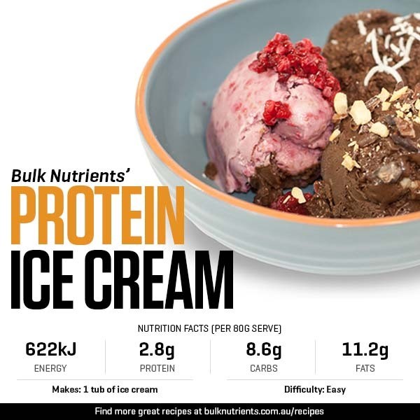The most delicious Protein Ice Cream Recipe from Bulk Nutrients