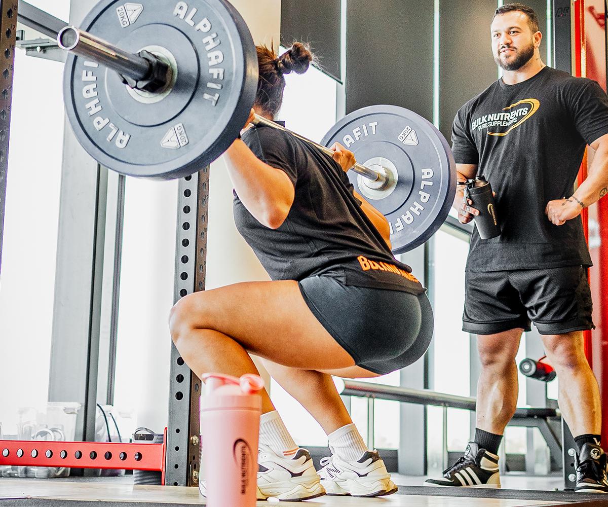 Squats are a great way to induce booty growth.