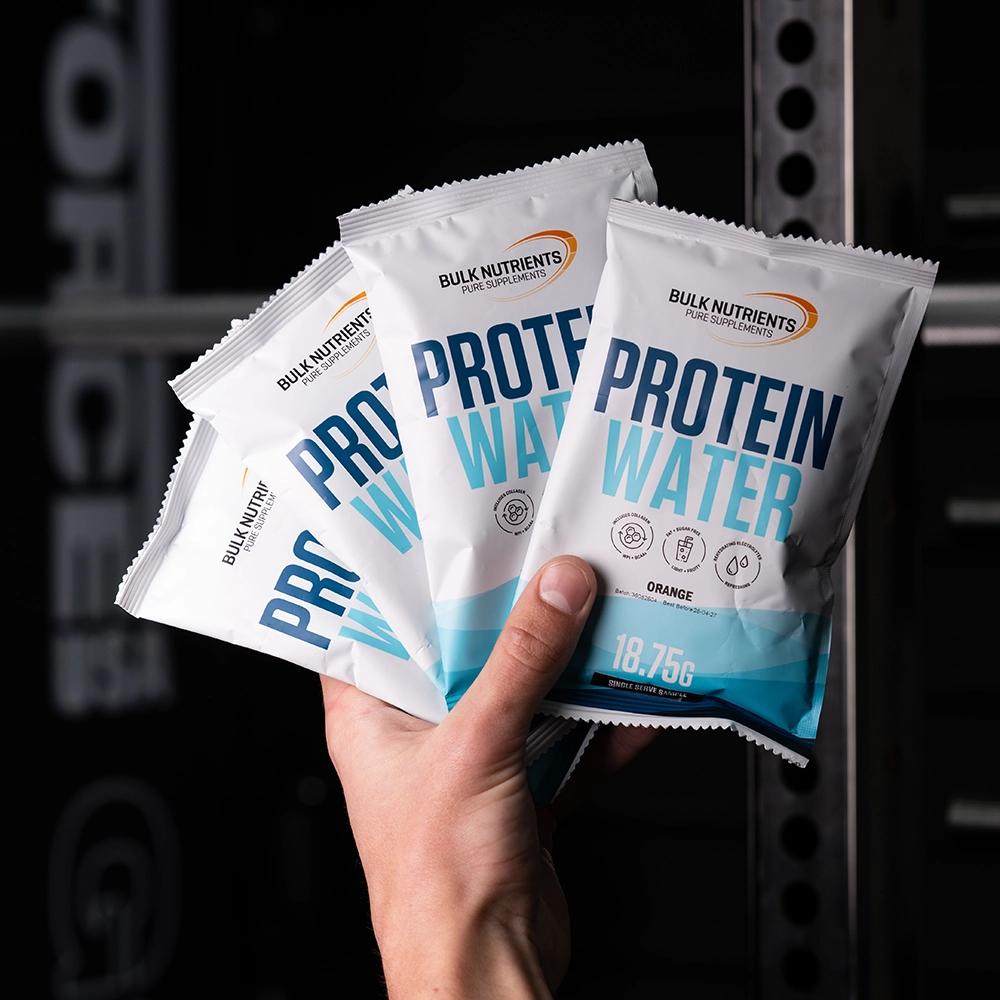 Protein Water Sample Pack - lots of flavours to choose from being fanned out
