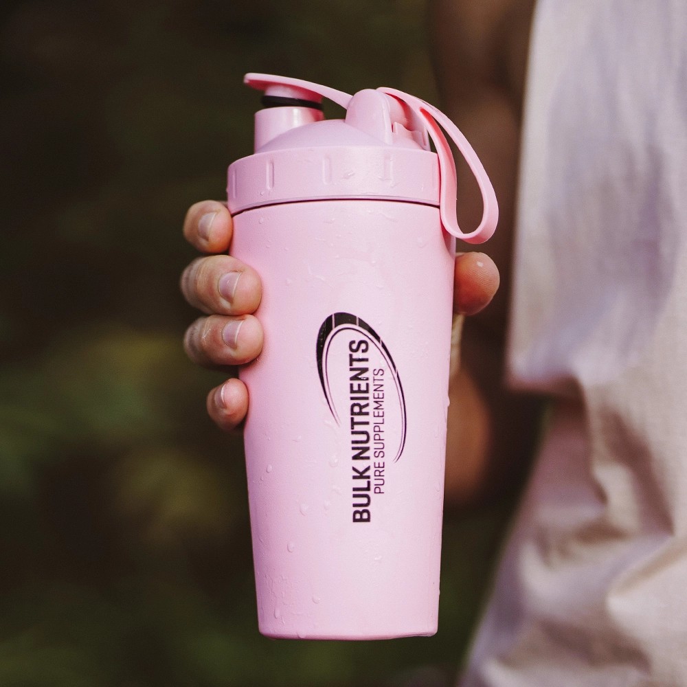 Bulk Nutrients Pink Stainless Steel Shaker