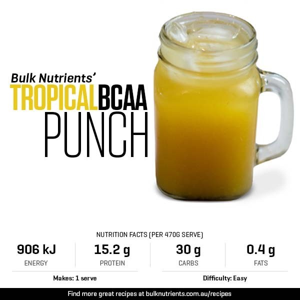 12 Days of Christmas - Tropical BCAA Punch recipe from Bulk Nutrients