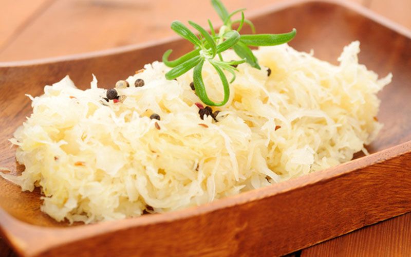 Try Sauerkraut for added probiotics.