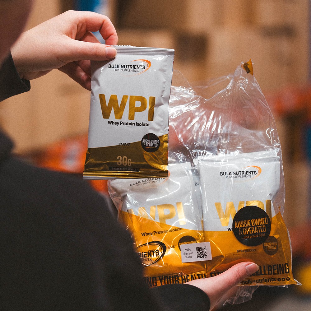 Bulk Nutrients' Whey Protein Isolate Sample Pack