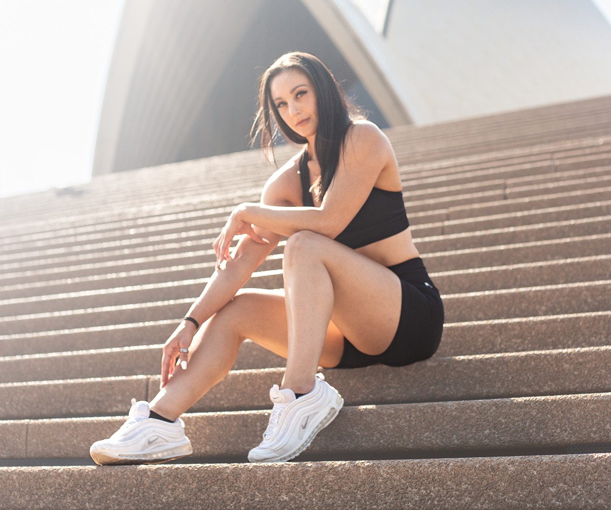 Bulk Nutrients Ambassador Helena Sly outside the Opera House