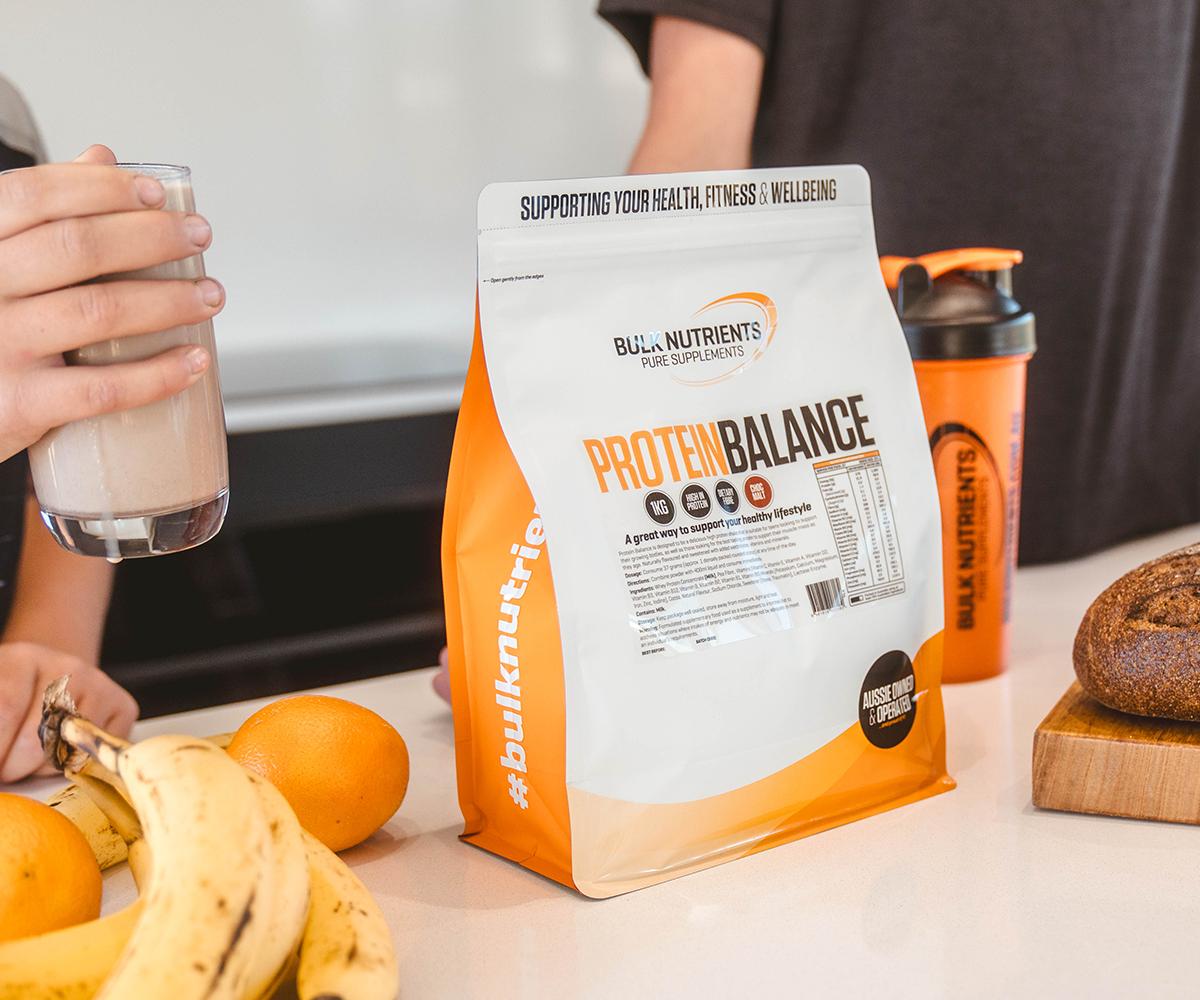 Protein Balance in a grass being sipped