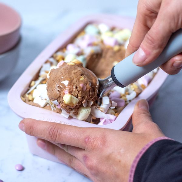 High Protein Keto Friendly Rocky Road Ice Cream recipe from Bulk Nutrients