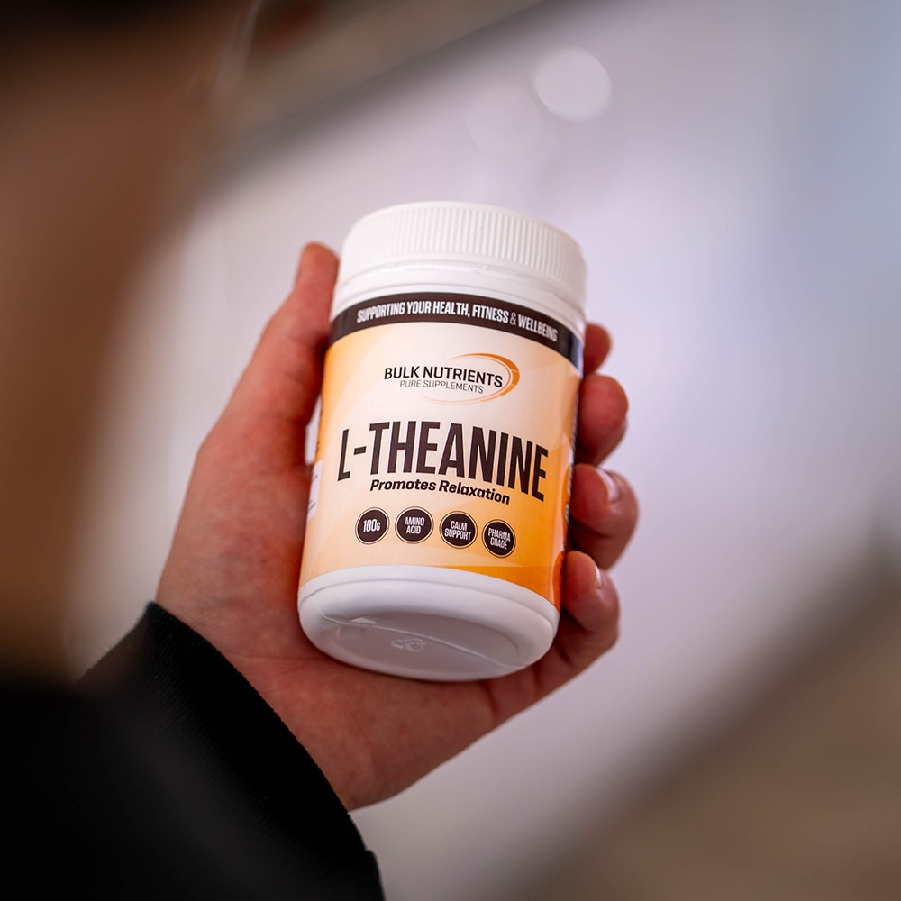 Bulk Nutrients' L-Theanine promotes calmness, sharpens focus, and supports healthy well-being.