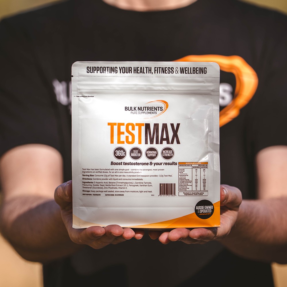 Contains proven ingredients to boost testosterone levels, Bulk Nutrients' Test Max is unlike anything else on the market.