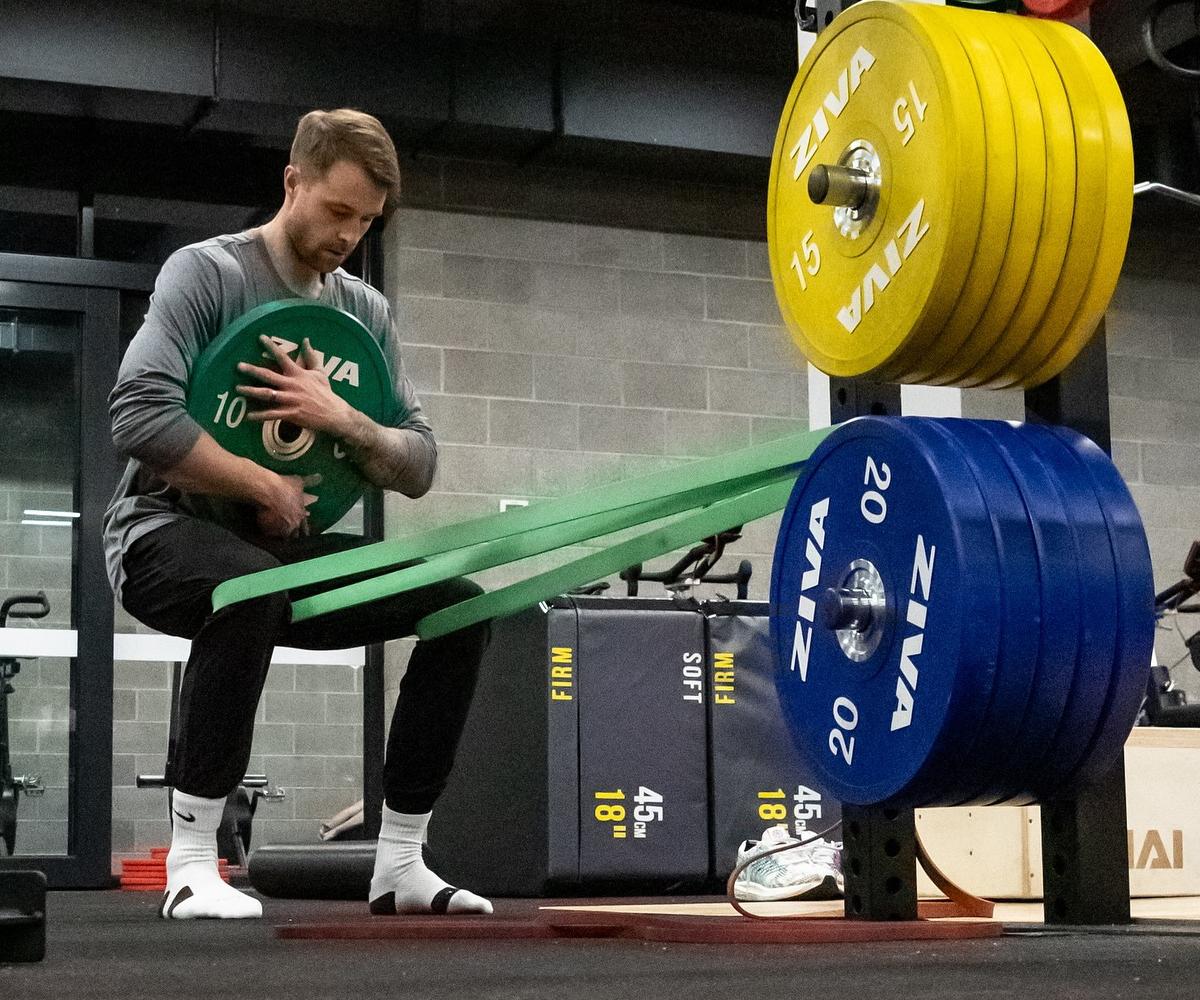 Bulk Nutrients Ambassador Nathan Sobey in the gym