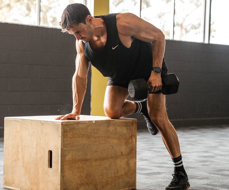 Bulk Nutrients Ryan lifting weights