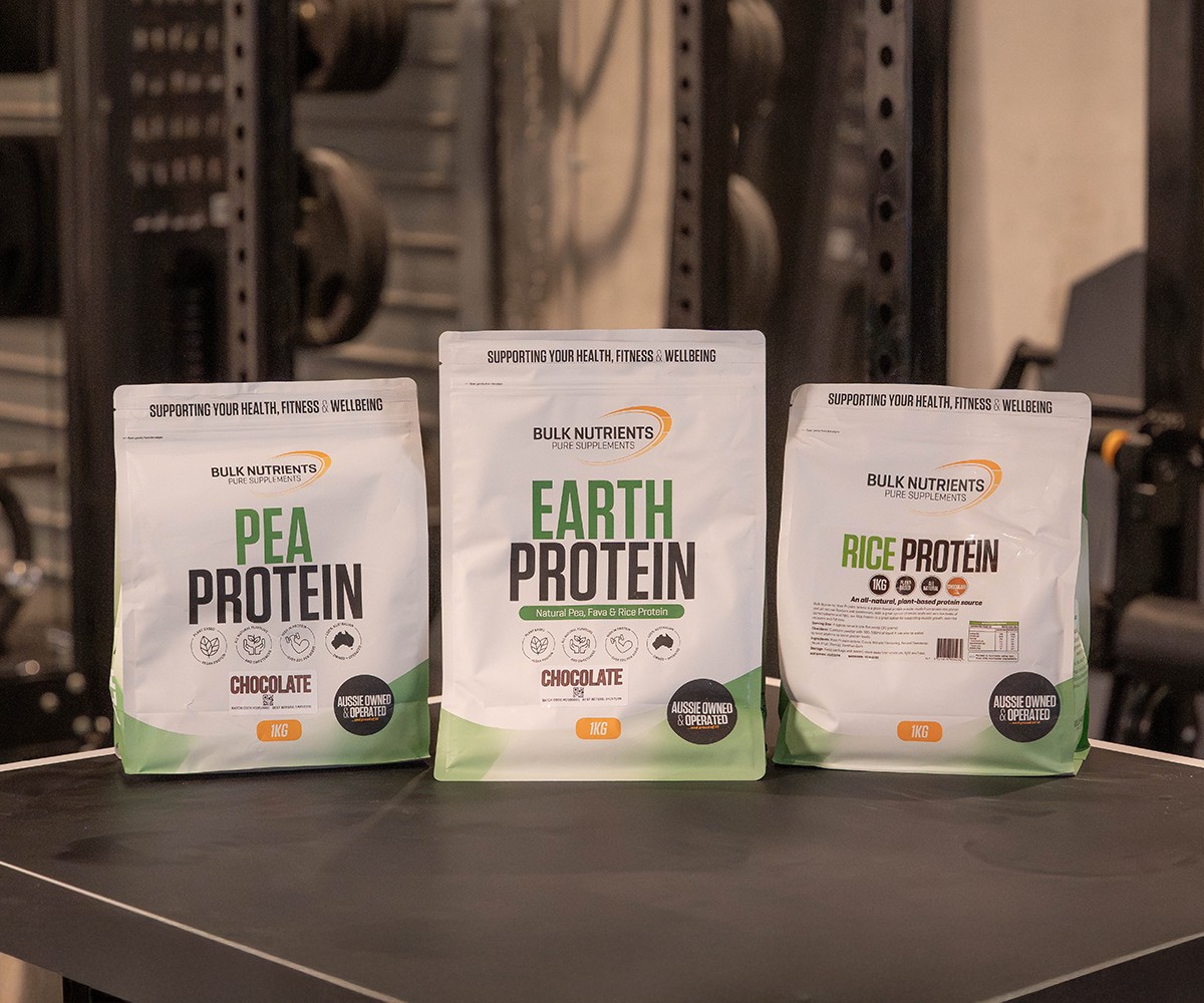 Bulk Nutrients Earth Protein, Pea Protein and Rice Protein