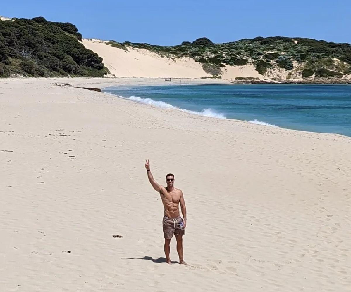 Ambassador Ed Roberts at injidup beach
