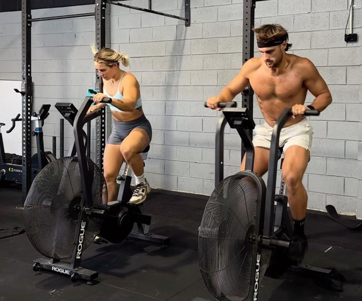 BN Ambassador Gracie Walton on spin bike