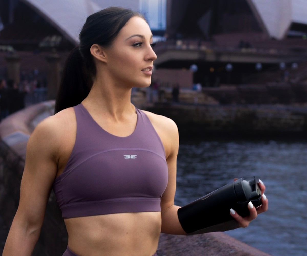 Bulk Nutrients Ambassador Helena Sly with Black Shaker