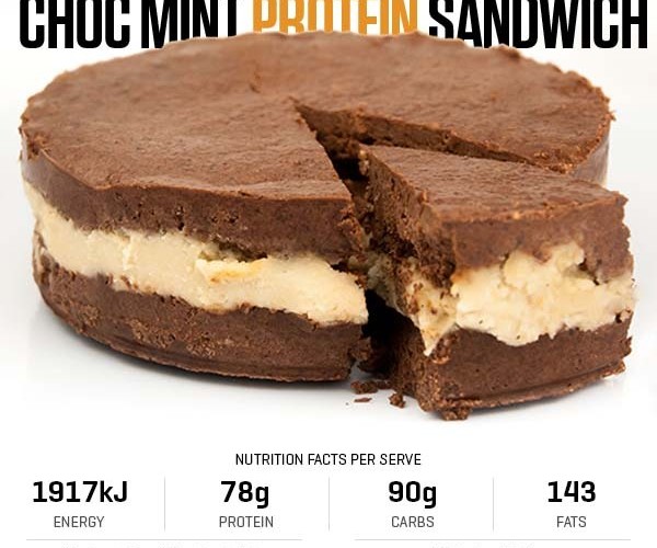 Choc Mint Protein Sandwich recipe from Bulk Nutrients