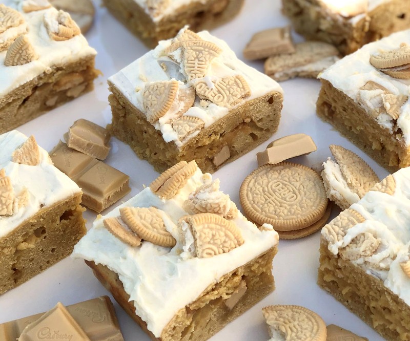 Golden Cookie Dough Cake