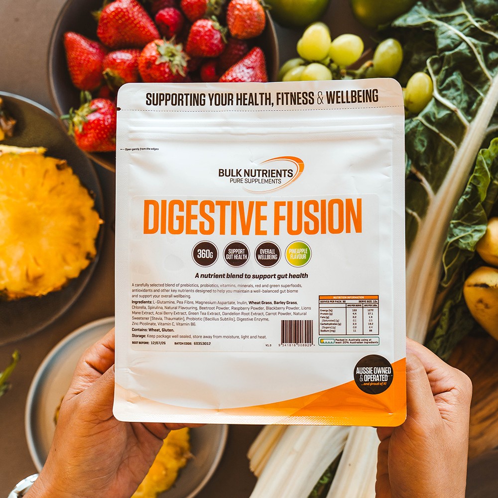 A carefully selected blend of prebiotics, probiotics, vitamins, minerals, red and green superfoods, antioxidants and other key nutrients designed to help you maintain a well-balanced gut biome and support your overall wellbeing.