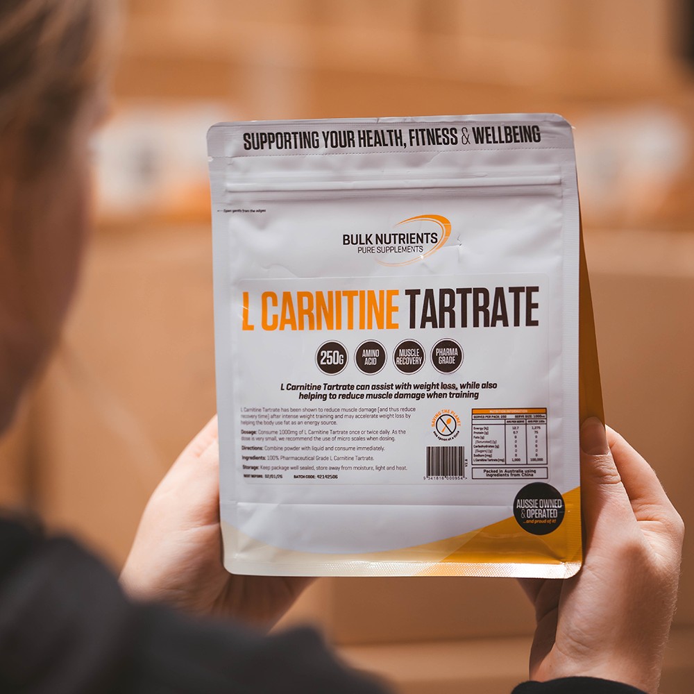Bulk Nutrients' L-Carnitine Tartrate can assist with weight loss while also helping to reduce muscle damage when training