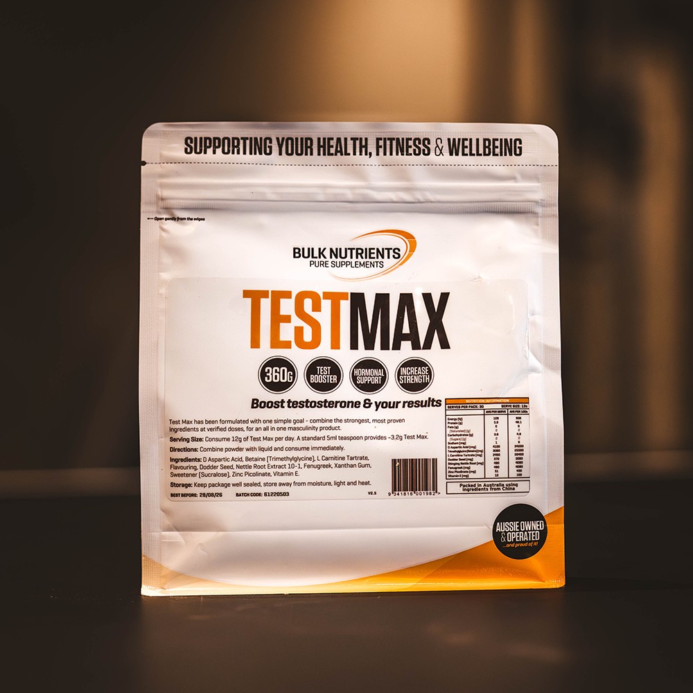 Bulk Nutrients' Test Max contains proven ingredients to boost testosterone levels