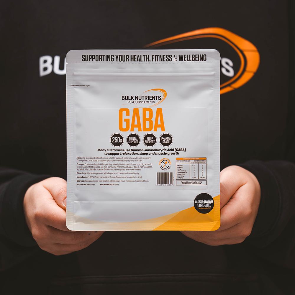 Bulk Nutrients' Gamma Aminobutyric Acid (GABA) help induce relaxation sleep though it can also lead to higher levels of muscle growth