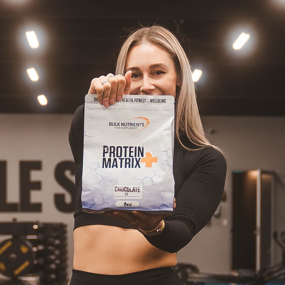 Get the best of both worlds with Bulk Nutrients' Protein Matrix+ a creamy, easily digestible protein blend with high-quality ingredients. Chocolate flavour.
