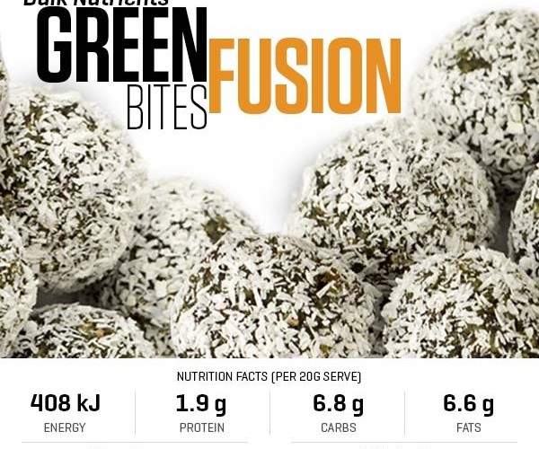 Green Fusion Bites recipe from Bulk Nutrients
