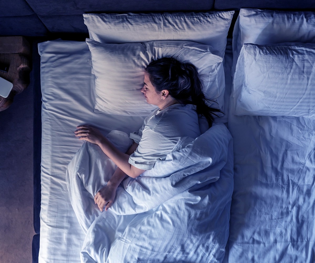 Women sleeping in a bed