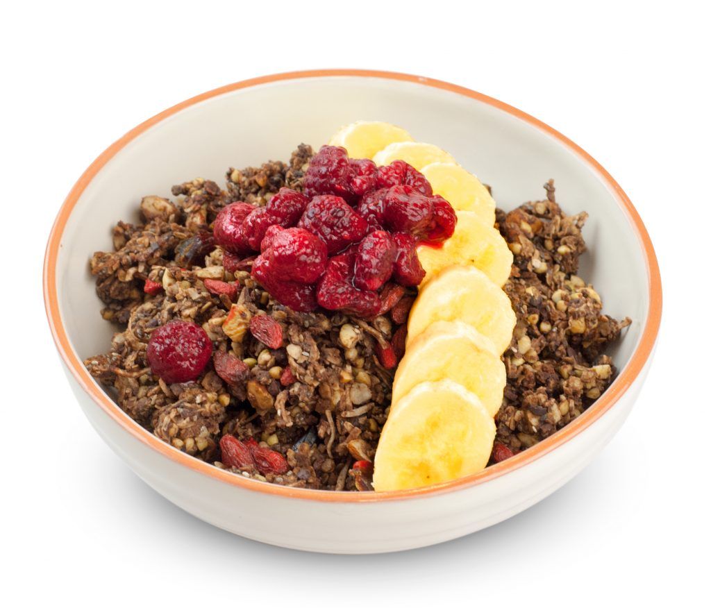 Chocolate Protein Granola recipe from Bulk Nutrients 