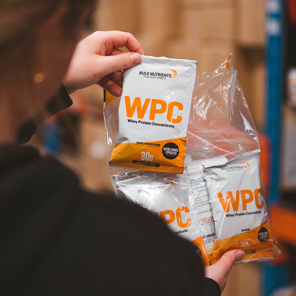 Bulk Nutrients' Whey Protein Concentrate Sample Pack