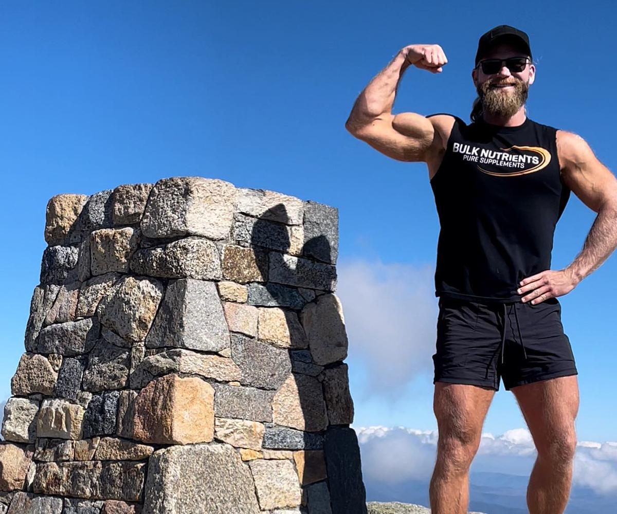Bulk Nutrients Ambassador Andy Leigh on top of Australia