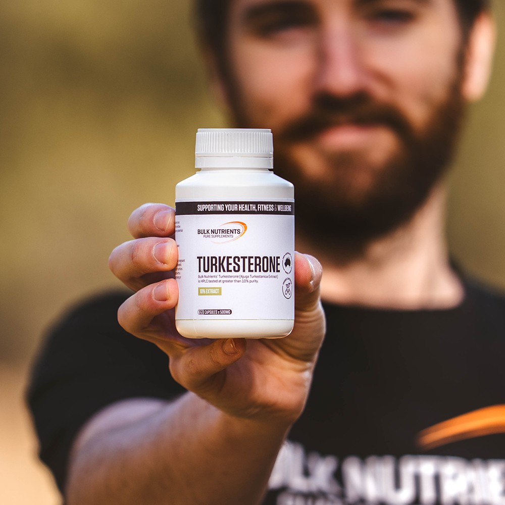 Bulk Nutrients' Turkesterone Capsules 10% extract - the perfect supplement for strength and recovery.