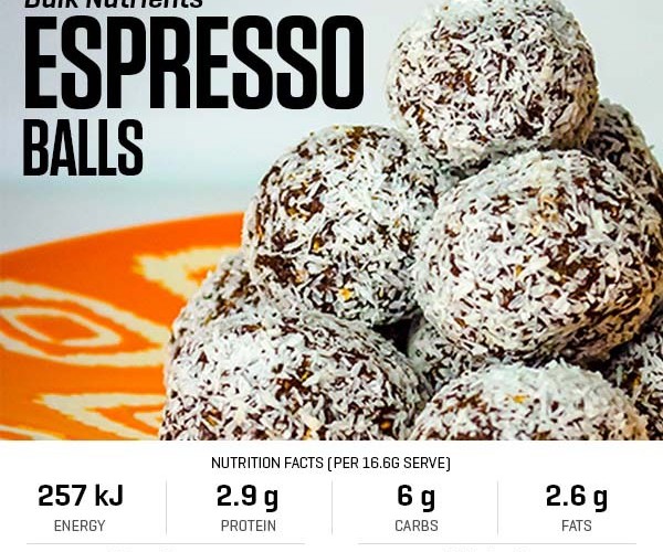 Espresso Balls recipe from Bulk Nutrients