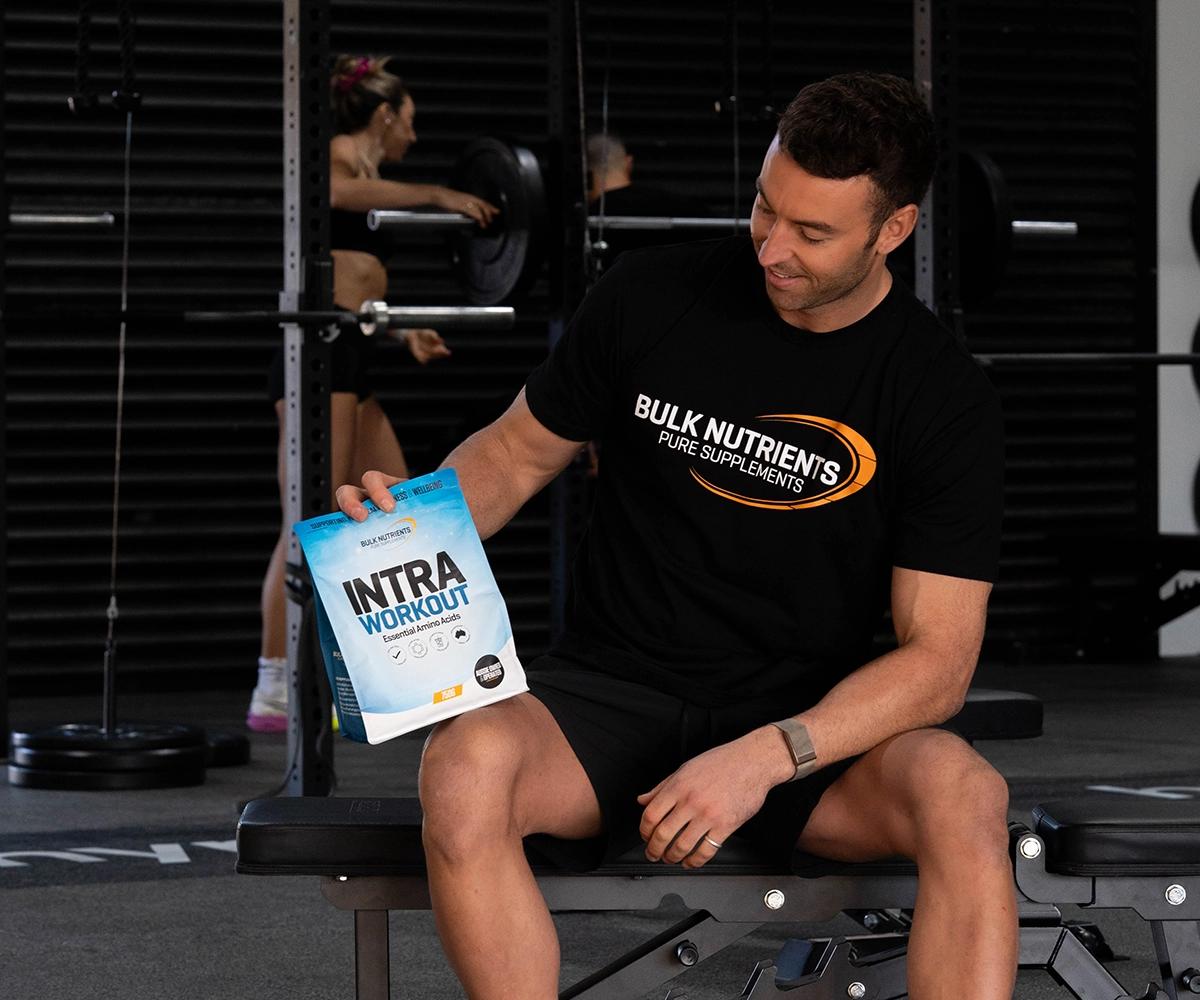 Ed Roberts with Intra Workout at the gym