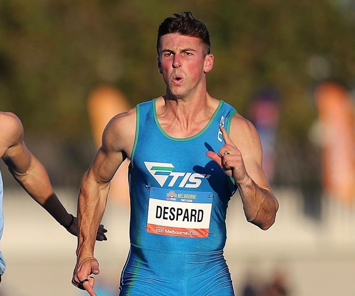 Jacob Despard Sprinting on the Track