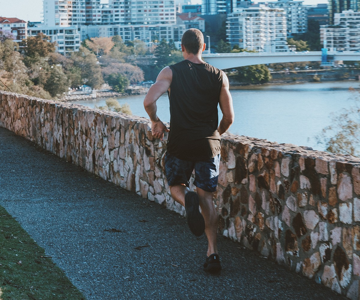 Bulk Nutrients Ambassadors Max Cuneo running away from camera