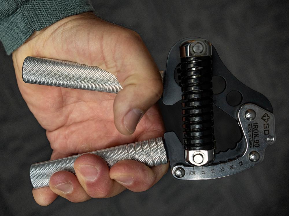 Hand grips are great for training your forearms