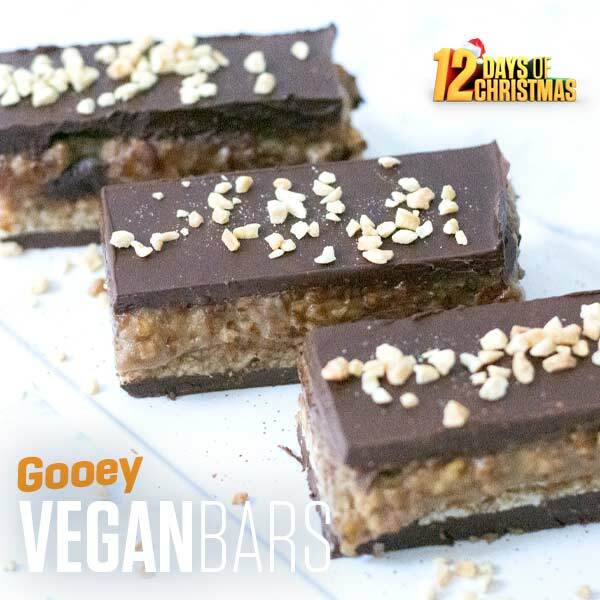 High Protein 12 Days of Christmas - Gooey Vegan Bars recipe from Bulk Nutrients