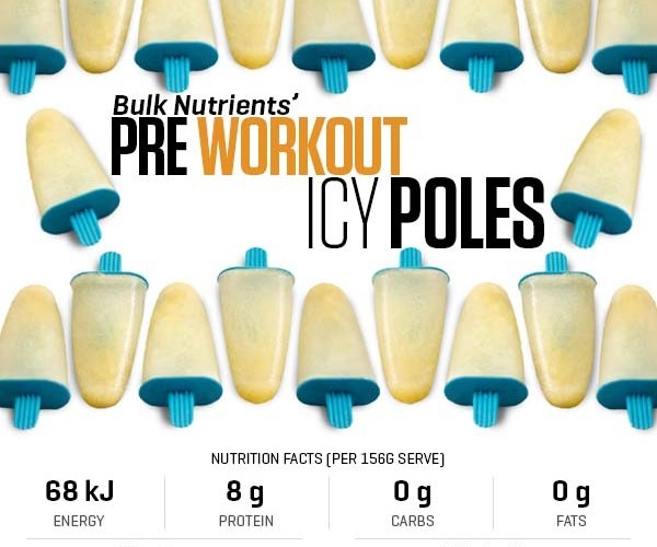 12 Days of Christmas - Pre Workout Icy Poles recipe from Bulk Nutrients