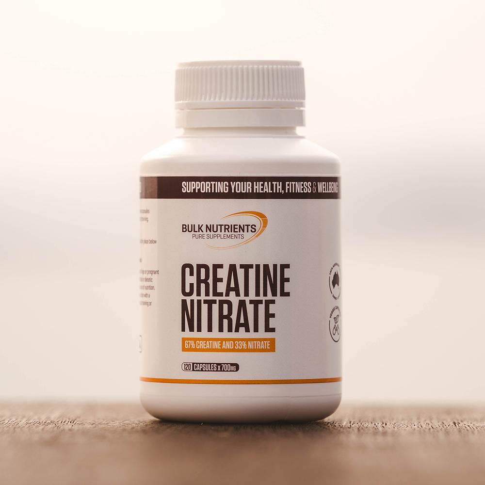 Bulk Nutrients' Creatine Nitrate Capsules are well known for providing a pump effect