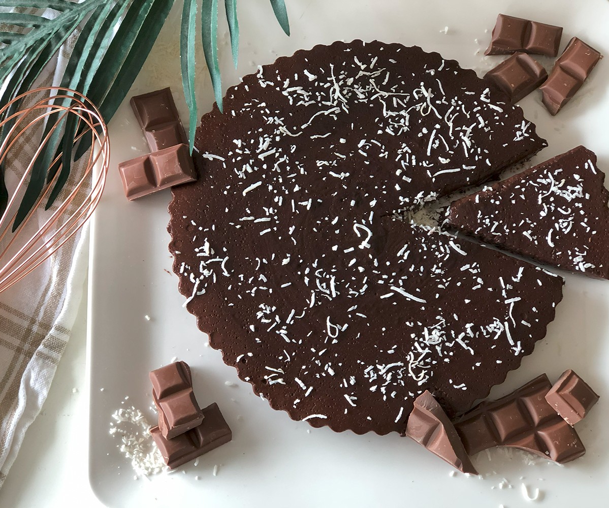 Choc Coconut Custard Tart Recipe