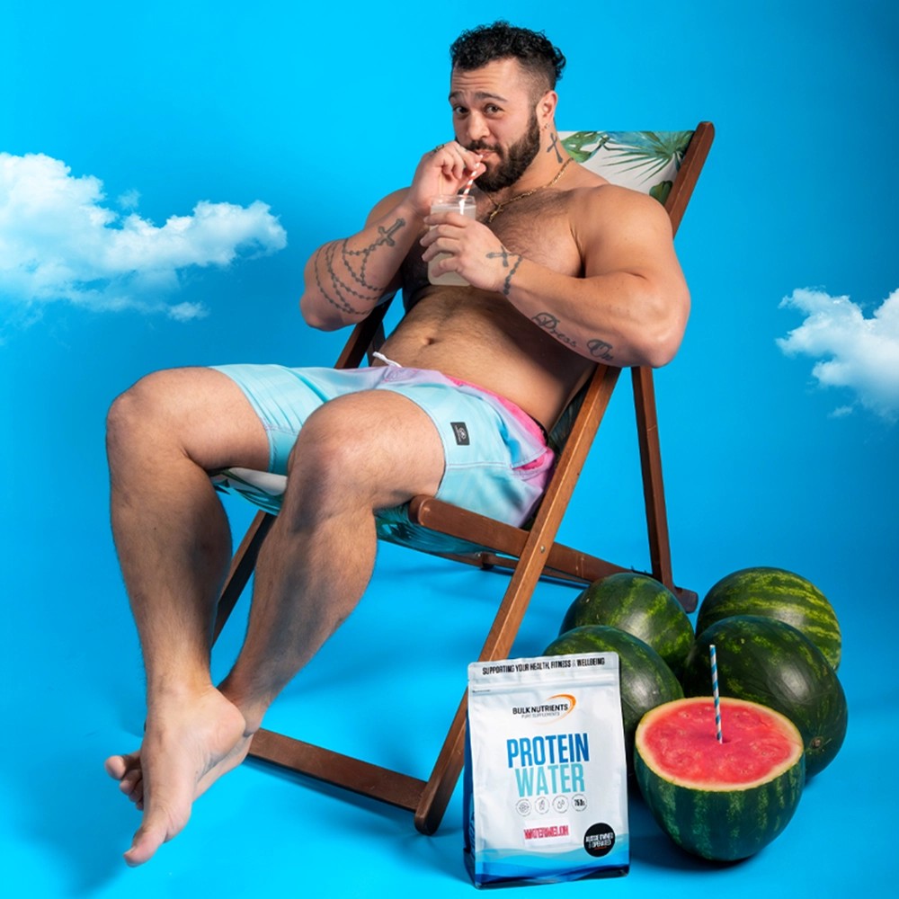 Bulk Nutrients' Limited edition Protein Water Watermelon with Louis Perkett