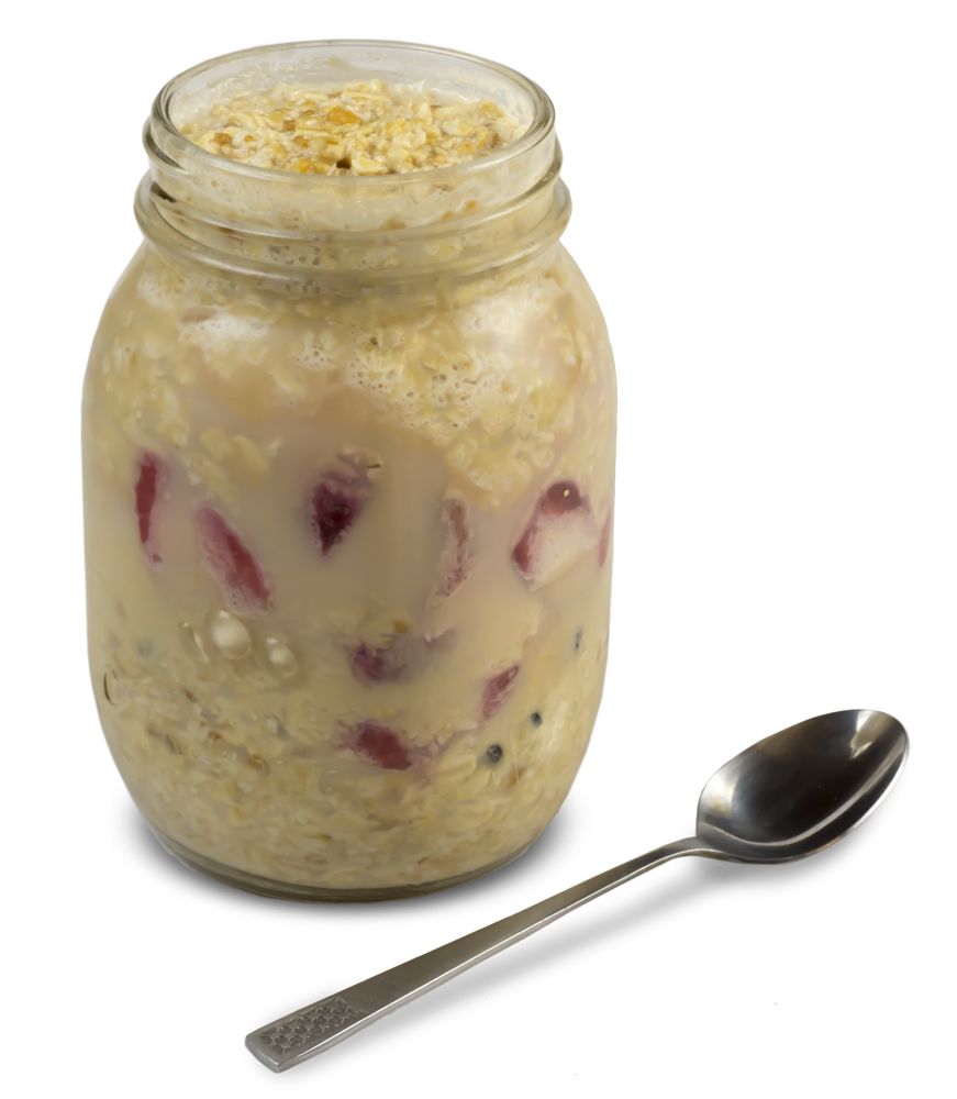 Peanut Butter Overnight Oats recipe from Bulk Nutrients 