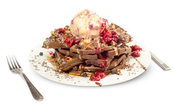 High Protein Cookies and Cream Raspberry Ripple Ice-Cream recipe from Bulk Nutrients