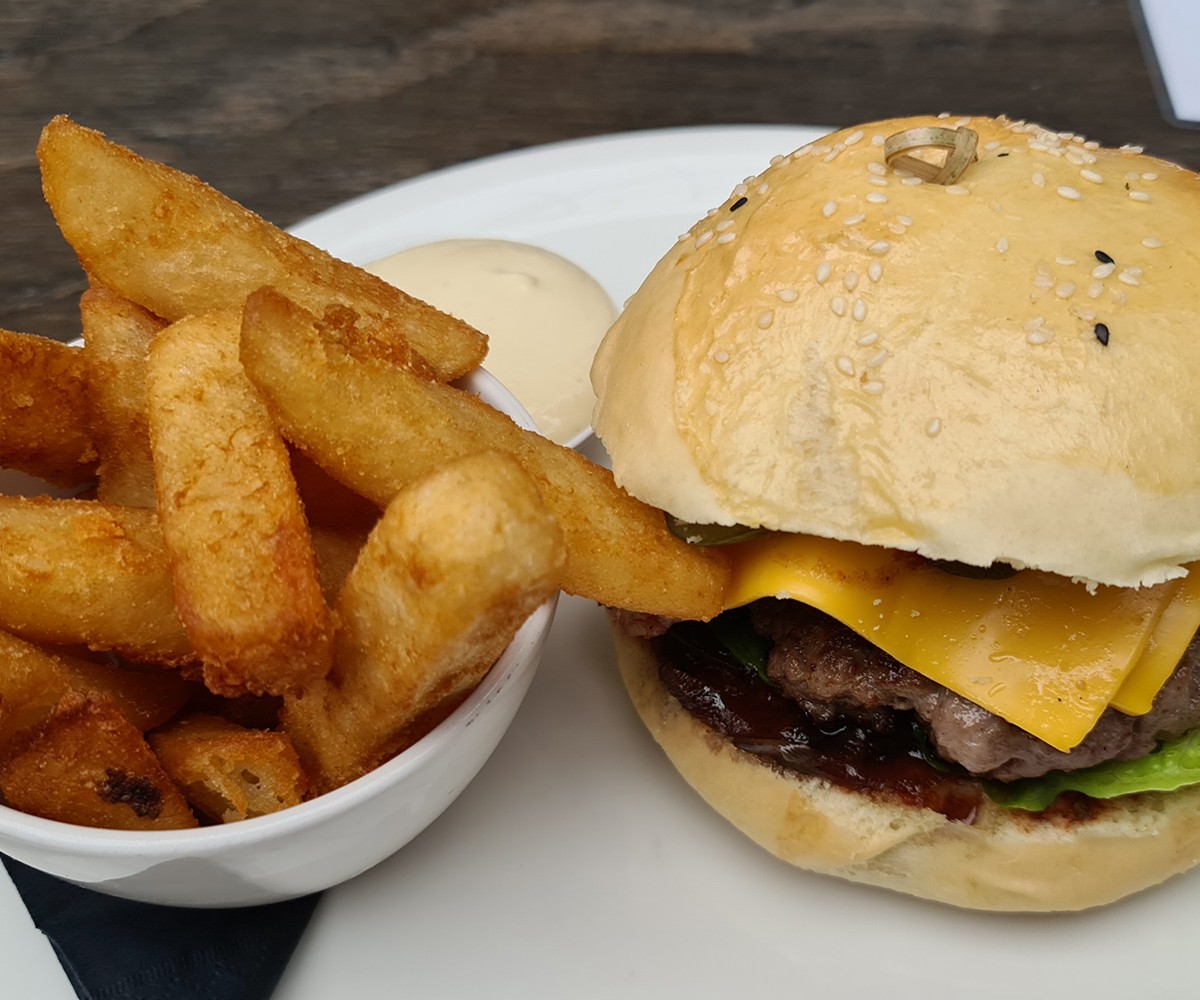 Beef fatty burger