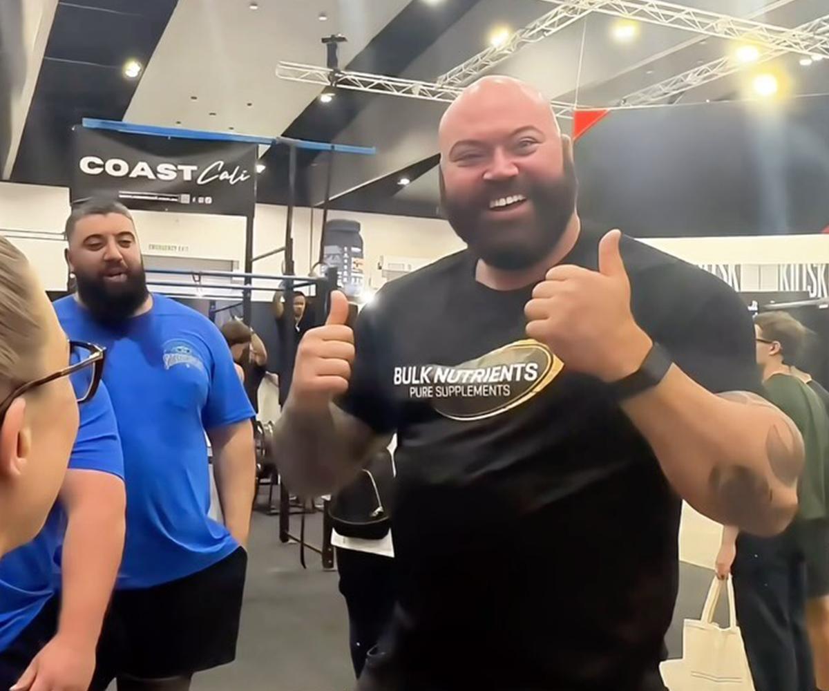 Bulk Nutrients Ambassadors Macauley Tinker at the expo