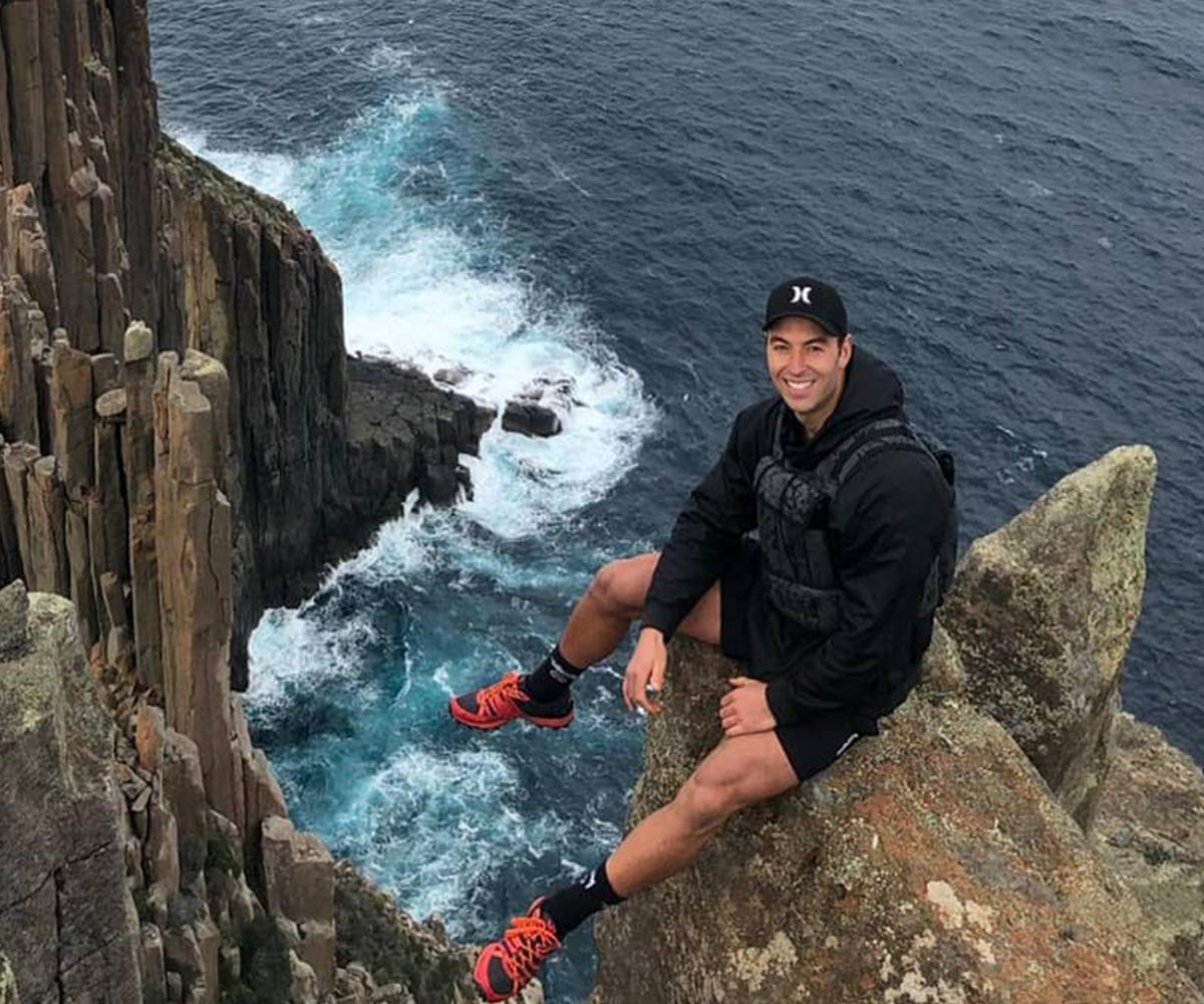 Bulk Nutrients Ambassador Ed Roberts visiting the Tasman Peninsula