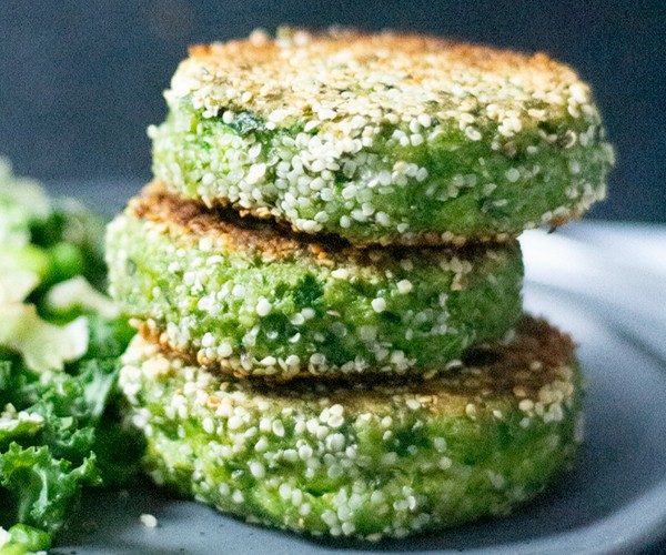 High Protein Easy Meal Prep Spinach Patties recipe from Bulk Nutrients